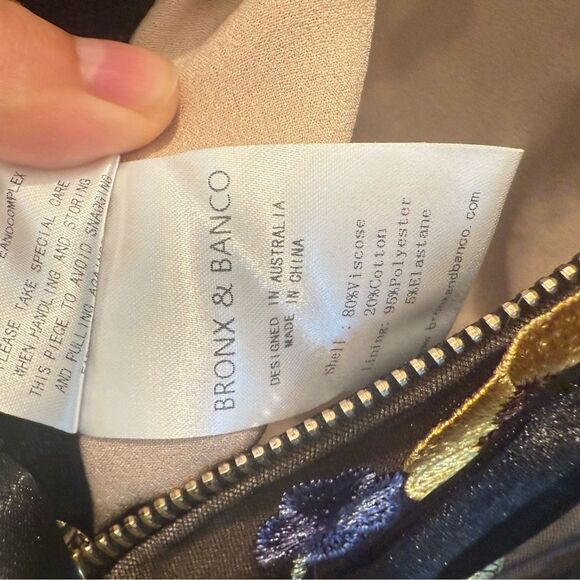 NWOT BRONX AND BANCO Jasmine Multi Floral Strapless Gown, size XS - Picture 16 of 16